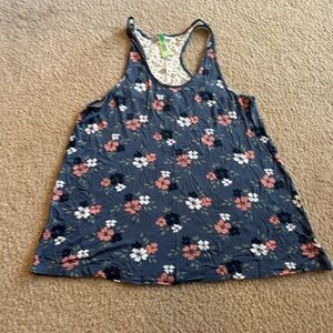 Honeydew Floral Lounge Top